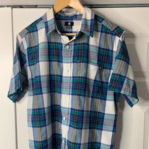 Dolce & Gabbana Men’s Short Sleeve Plaid Shirt – Medium
